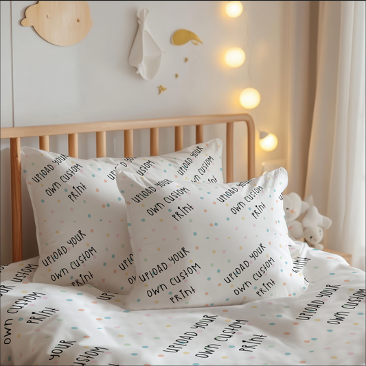 Upload Your Own File | Build Your Own Personalized Twin Bedding Set – Sheets & Pillowcase Options