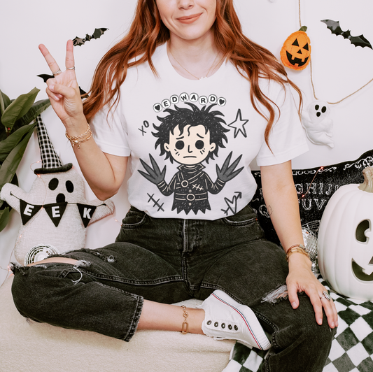 Edward Halloween Women's Graphic Tee | White