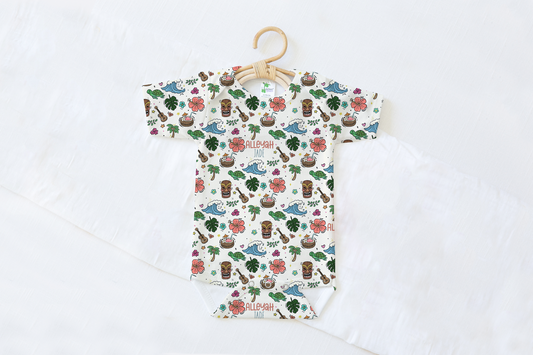 Hawaii Life Personalized Name Baby Bodysuit