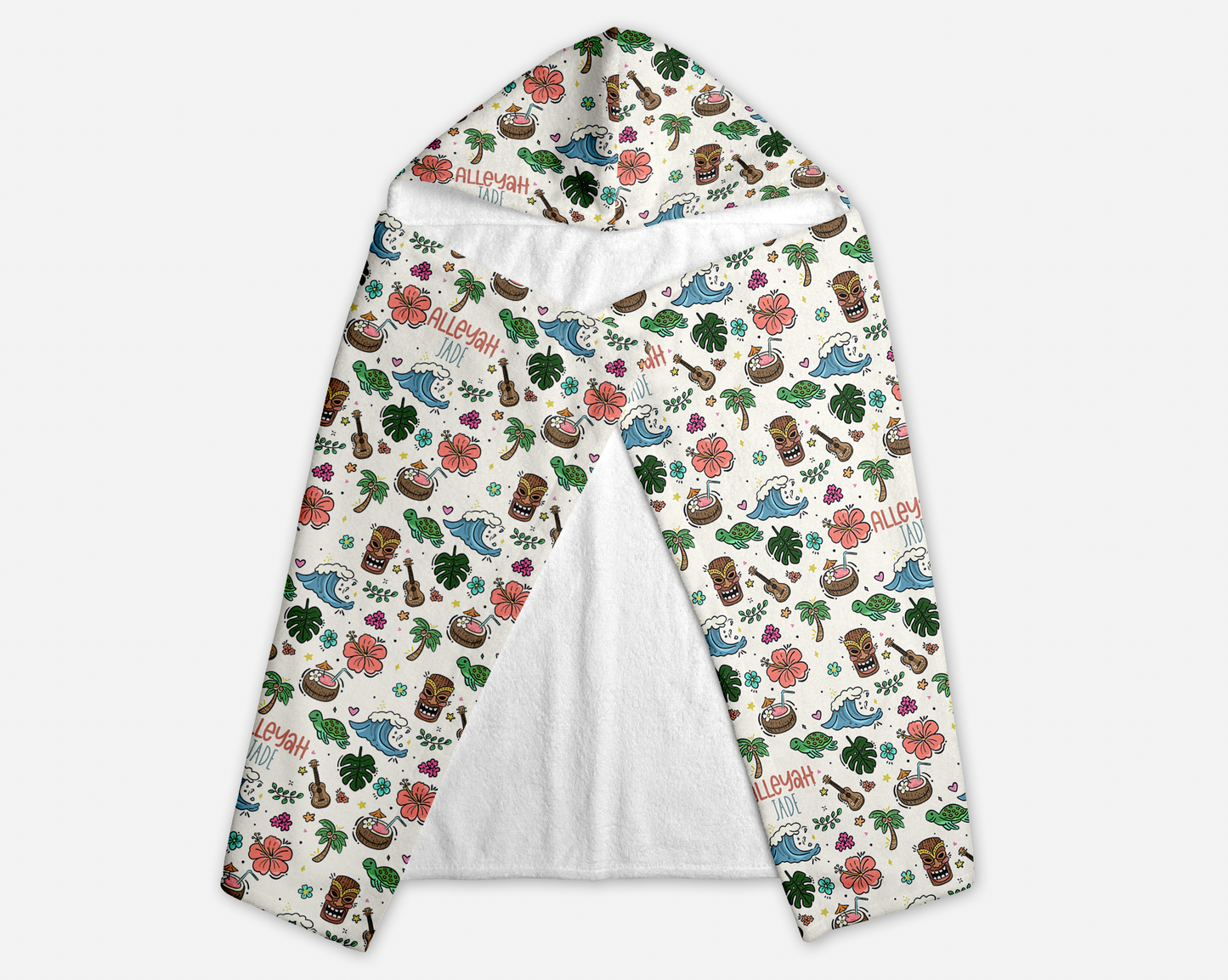 Hawaii Life Personalized Hooded Towel