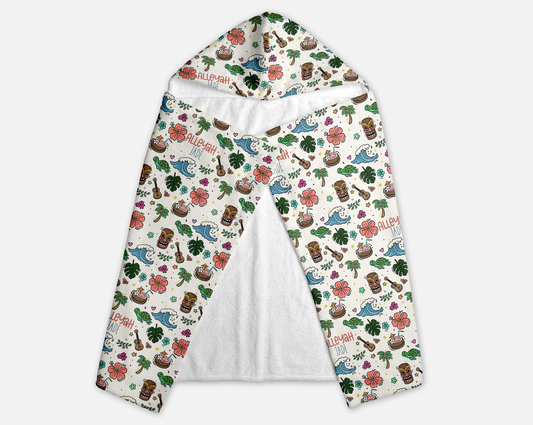 Hawaii Life Personalized Hooded Towel