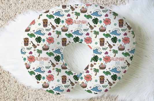 Hawaii Life Personalized Baby Name Nursing Pillow Cover