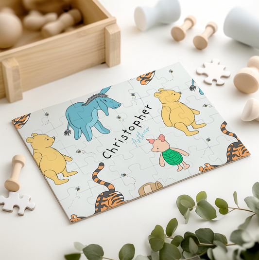 Storybook Pooh Kids Personalized 30 Piece Puzzle