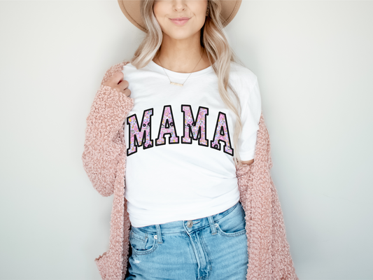 Farm Buddies Pink Personalized MAMA Women's Graphic Tee | White Or Black