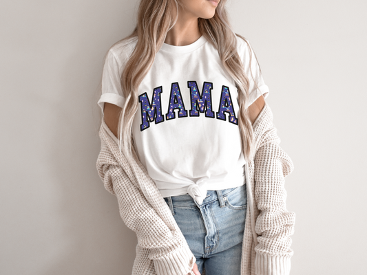 Sleepytime Pups Personalized MAMA Women's Graphic Tee | White Or Black
