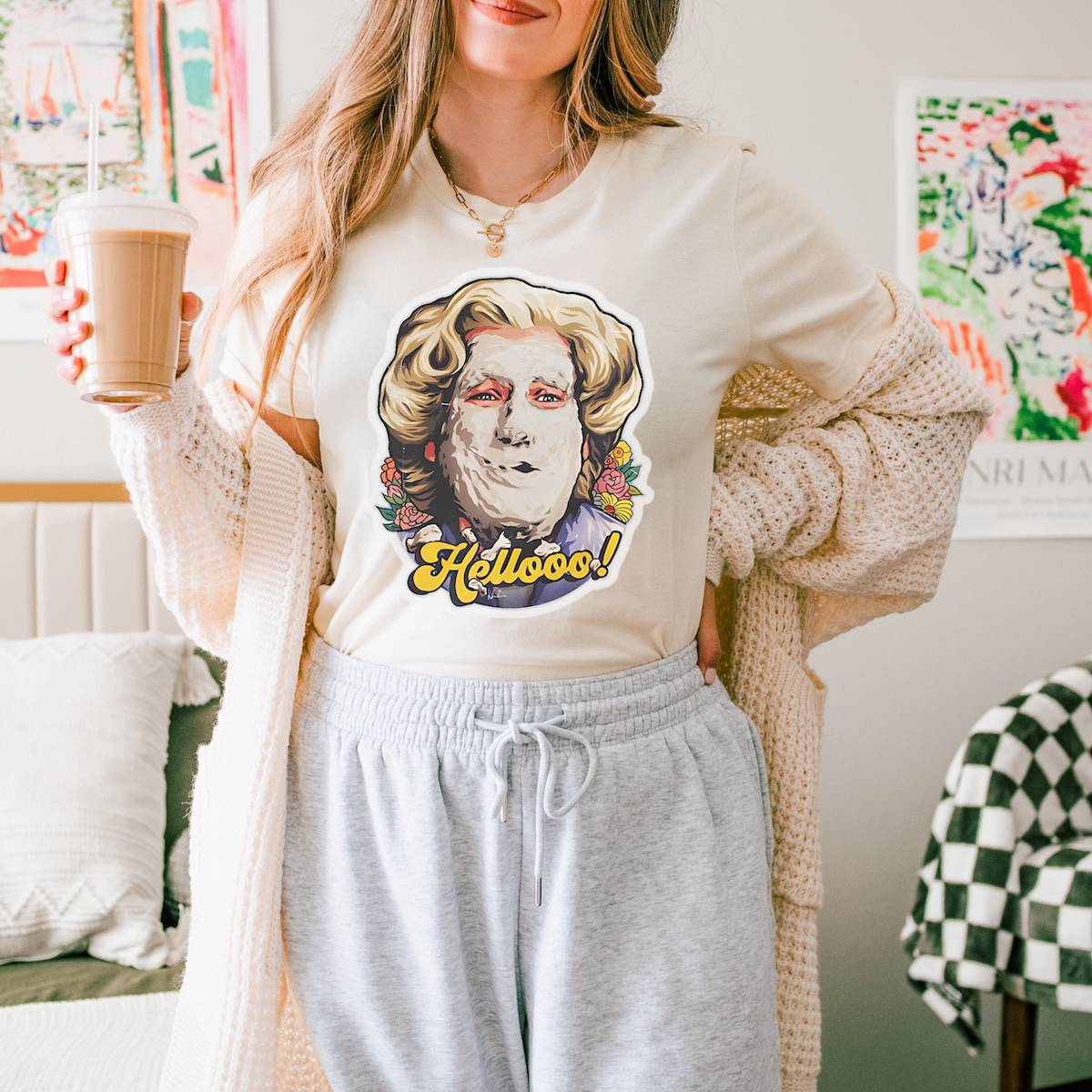 Mrs. Doubtfire Women's Graphic Tee | Natural