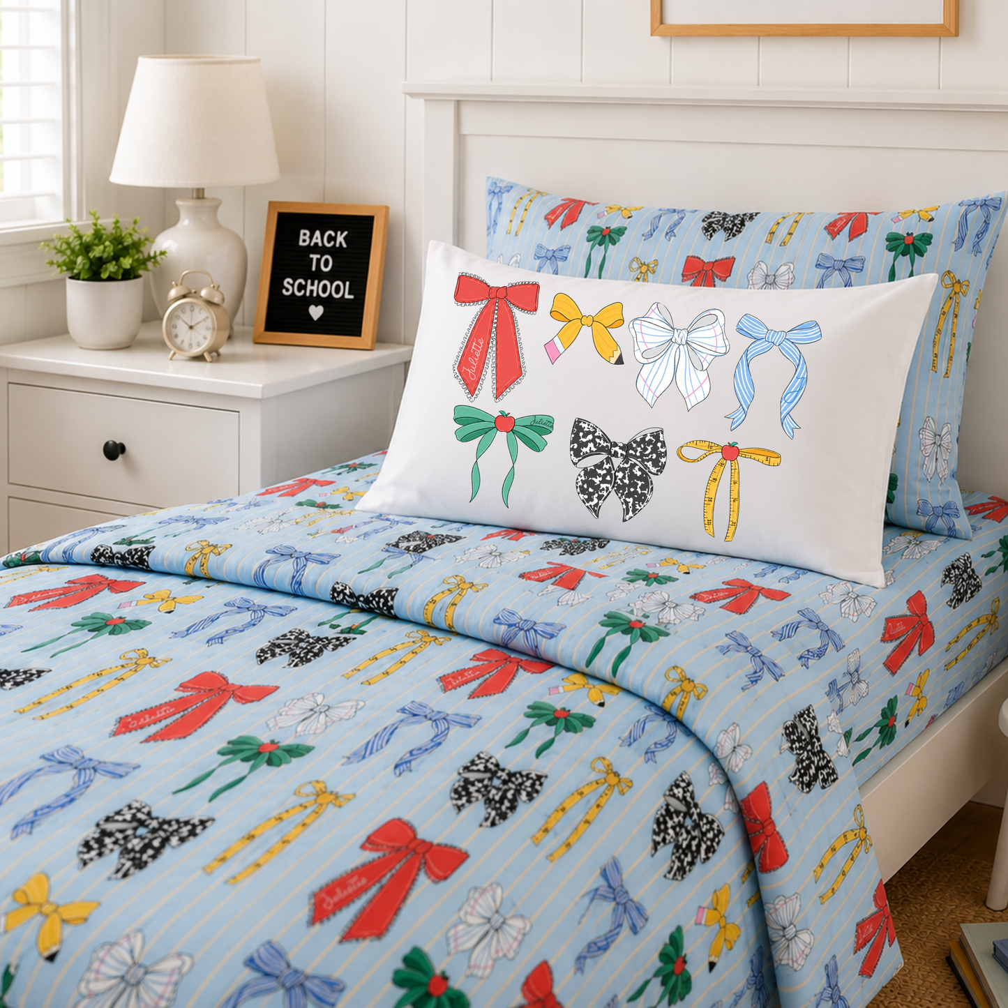 Books & Bows Personalized Twin Heirloom Bedroom Collection