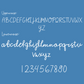 Solid Color Doodle Font Personalized Name Swaddle