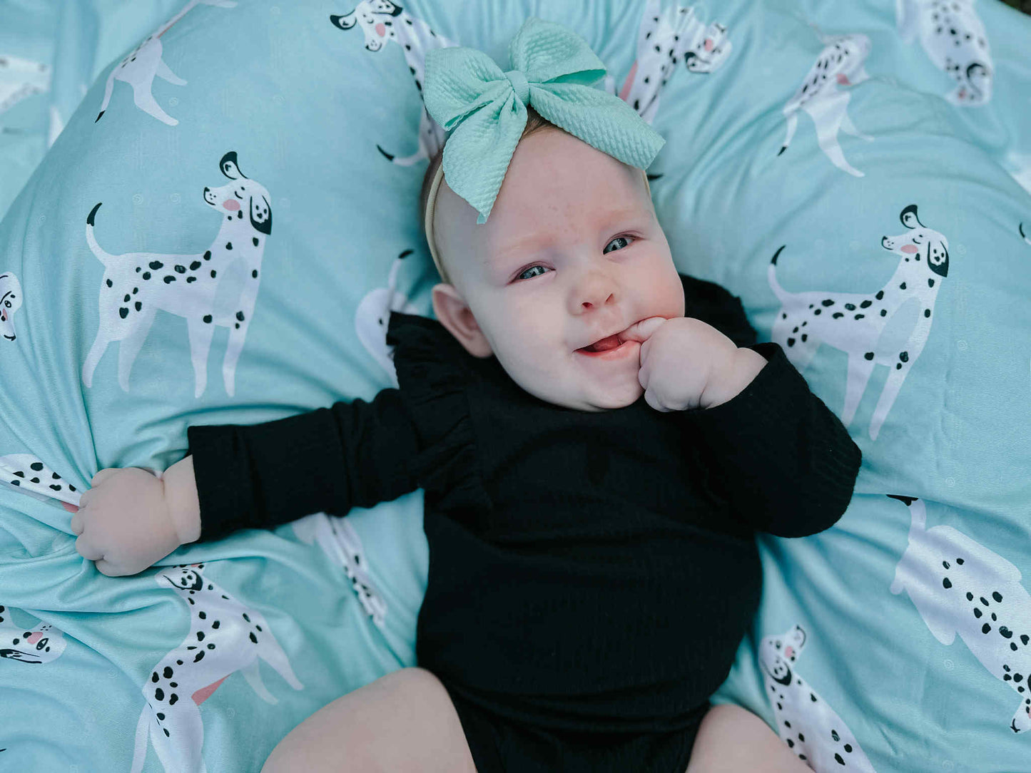 Seeing Spots Personalized Name Swaddle Blanket