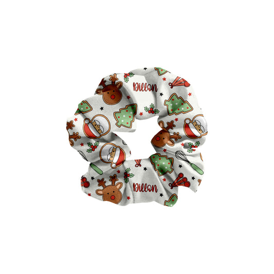 Christmas Cookies Personalized Christmas Hair Scrunchie