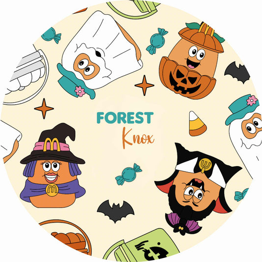 Boo Buckets Halloween Personalized Changing Pad Cover