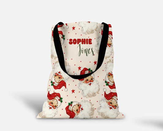 Old Saint Nick Christmas Personalized Tote Bag