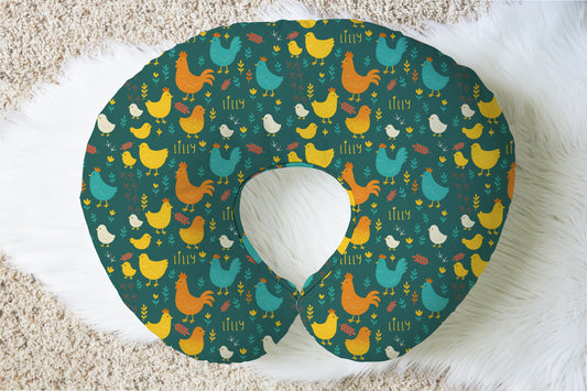 Cluck & Bloom Personalized Baby Name Nursing Pillow Cover