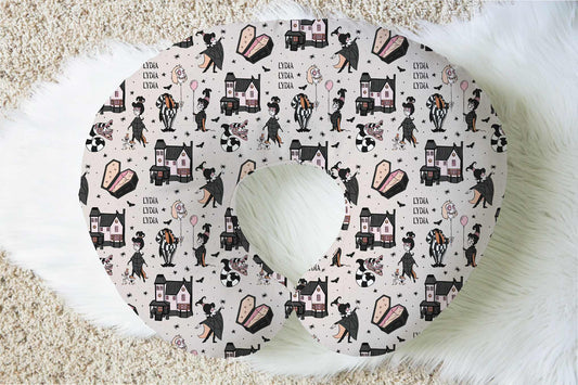 Say My Name 3X Halloween Personalized Baby Name Nursing Pillow Cover