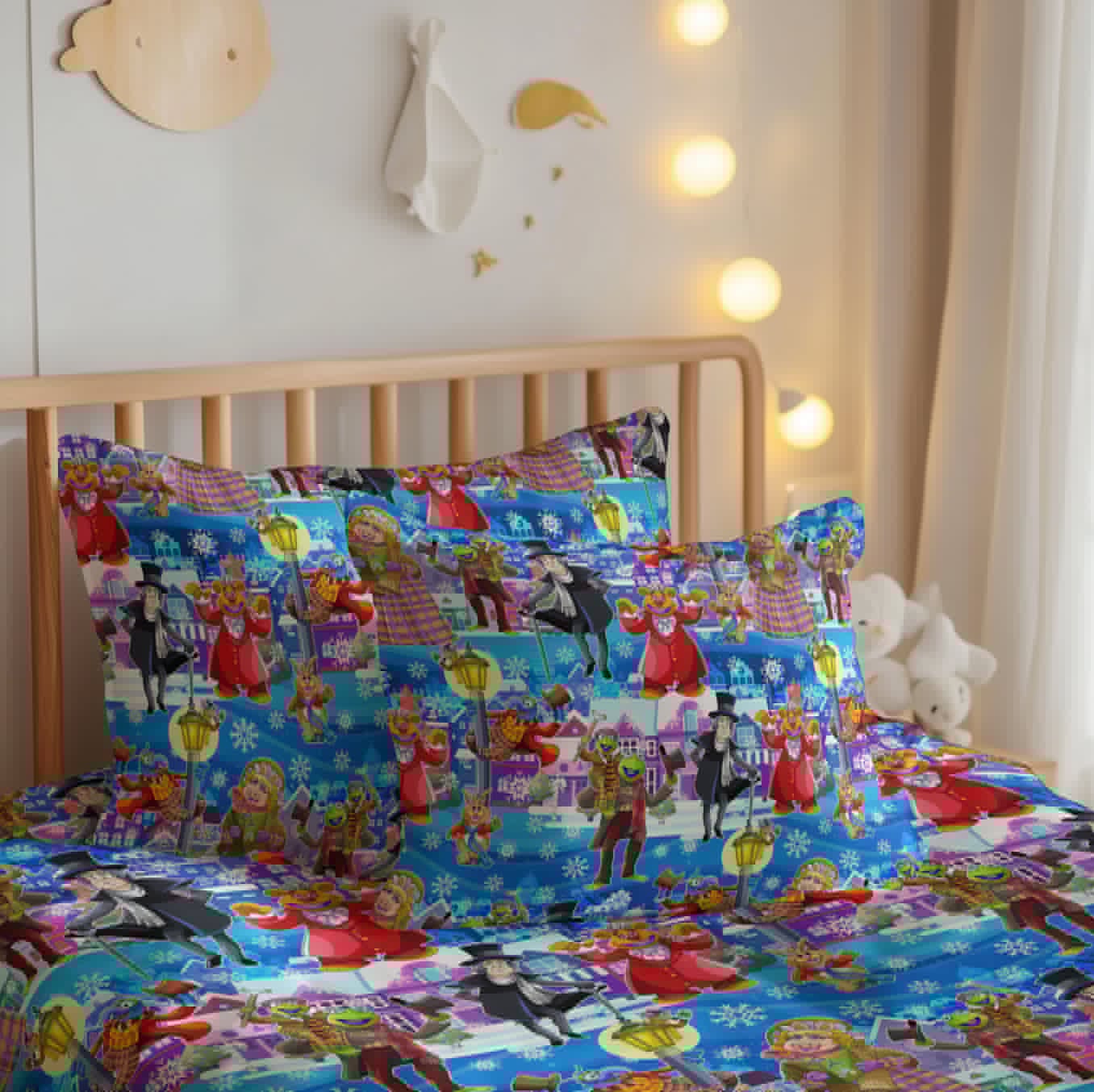 Muppets A Christmas Carol Personalized Build Your Own Twin Bedding Set – Sheets & Pillowcase Options