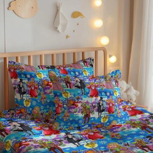 Muppets A Christmas Carol Personalized Build Your Own Twin Bedding Set – Sheets & Pillowcase Options