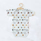 Cat Faces Personalized Name Baby Bodysuit