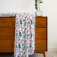 Mean But Merry Christmas Personalized Name Swaddle Blanket