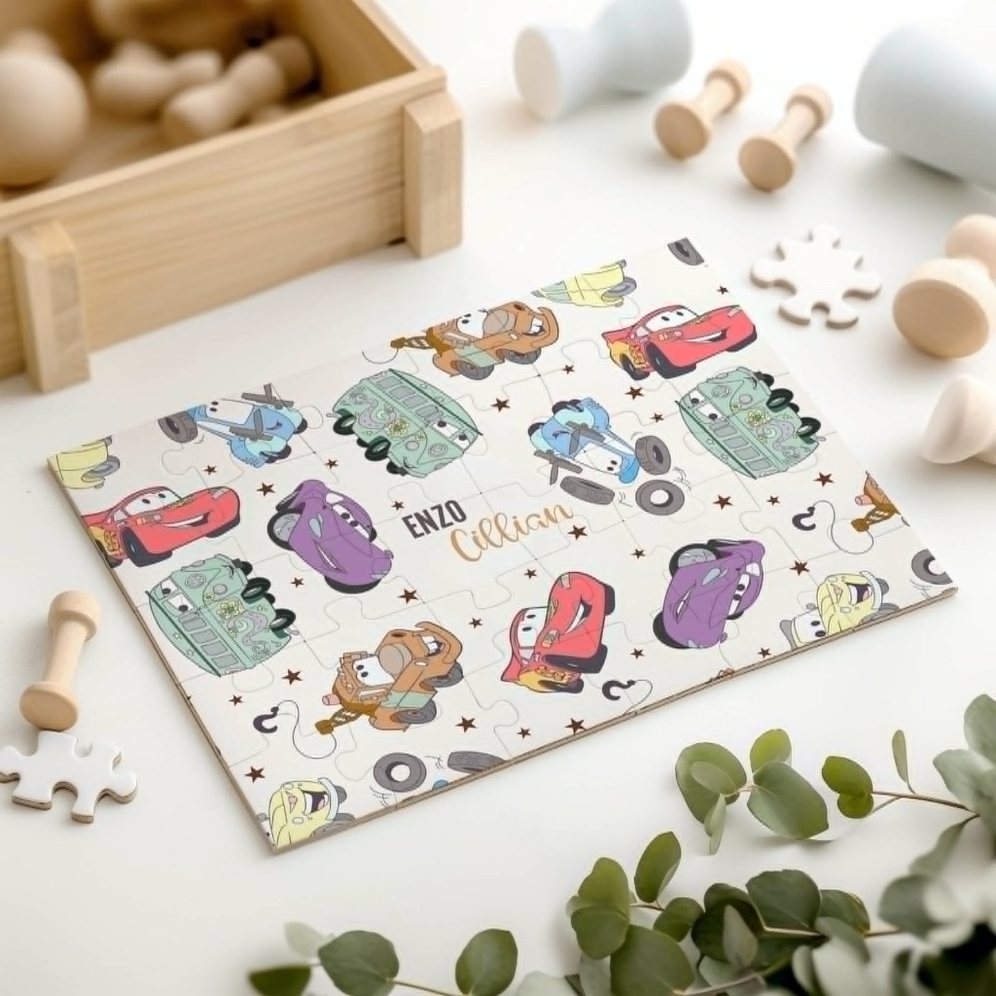 Mater & Friends Kids Personalized 30 Piece Puzzle