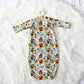 Boo Buckets Halloween Personalized Name Infant Gown