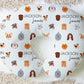 Dog Faces Personalized Baby Name Nursing Pillow Cover