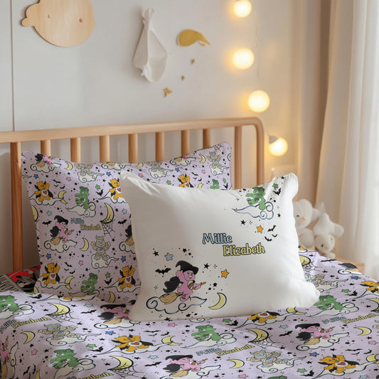 Scare Bears Halloween Build Your Own Personalized Twin Bedding Set – Sheets & Pillowcase Options