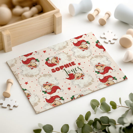 Old Saint Nick Christmas Personalized 30 Piece Puzzle