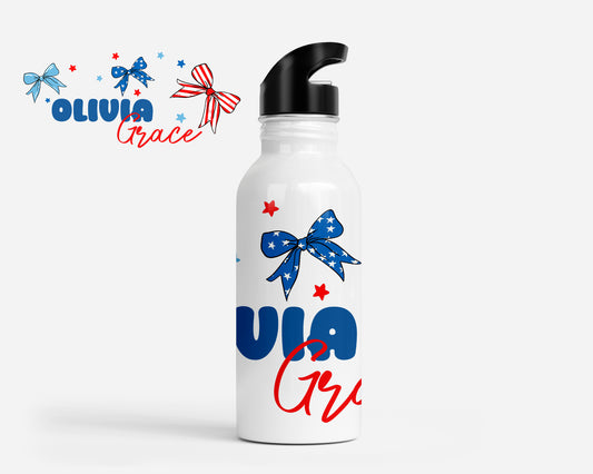 America The BOW-tiful Personalized Kids Water Bottle
