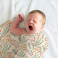 Easter Bunny Personalized Name Swaddle Blanket