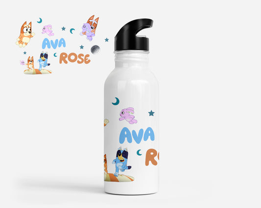 Sleepytime Pups Personalized Kids Water Bottle