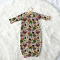 Little Witches Halloween Personalized Name Infant Gown