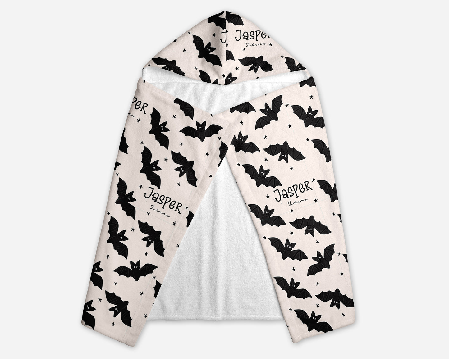 Feelin Batty Halloween Hooded Towel