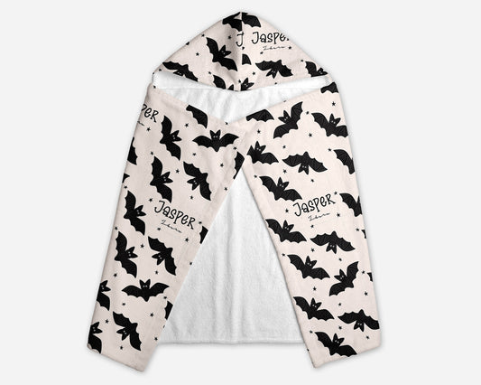 Feelin Batty Halloween Hooded Towel