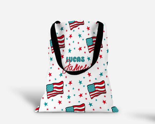 Land Of The Free Personalized Tote Bag