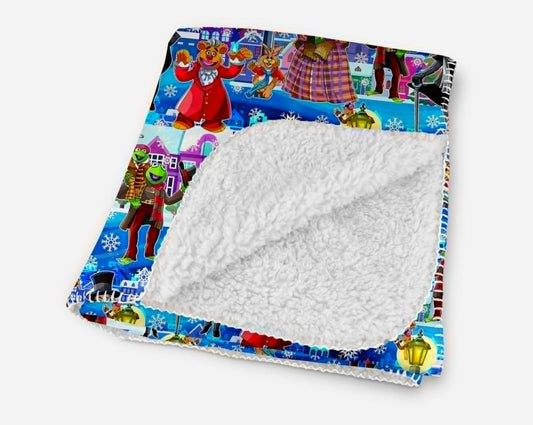 Muppets A Christmas Carol Sherpa Blanket