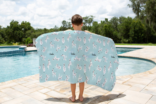 Seeing Spots Personalized Beach Towel