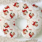 Old Saint Nick Christmas Personalized Baby Name Nursing Pillow Cover