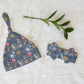 Gilmore Girl Personalized Name Knotted Newborn Hat & Bow Headband