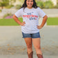 All American Girl Women's Graphic Tee | White
