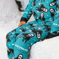 Don't Hang Up Halloween Long Sleeve Jersey Jams – Two-Piece Loungewear Set