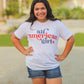 All American Girl Women's Graphic Tee | White