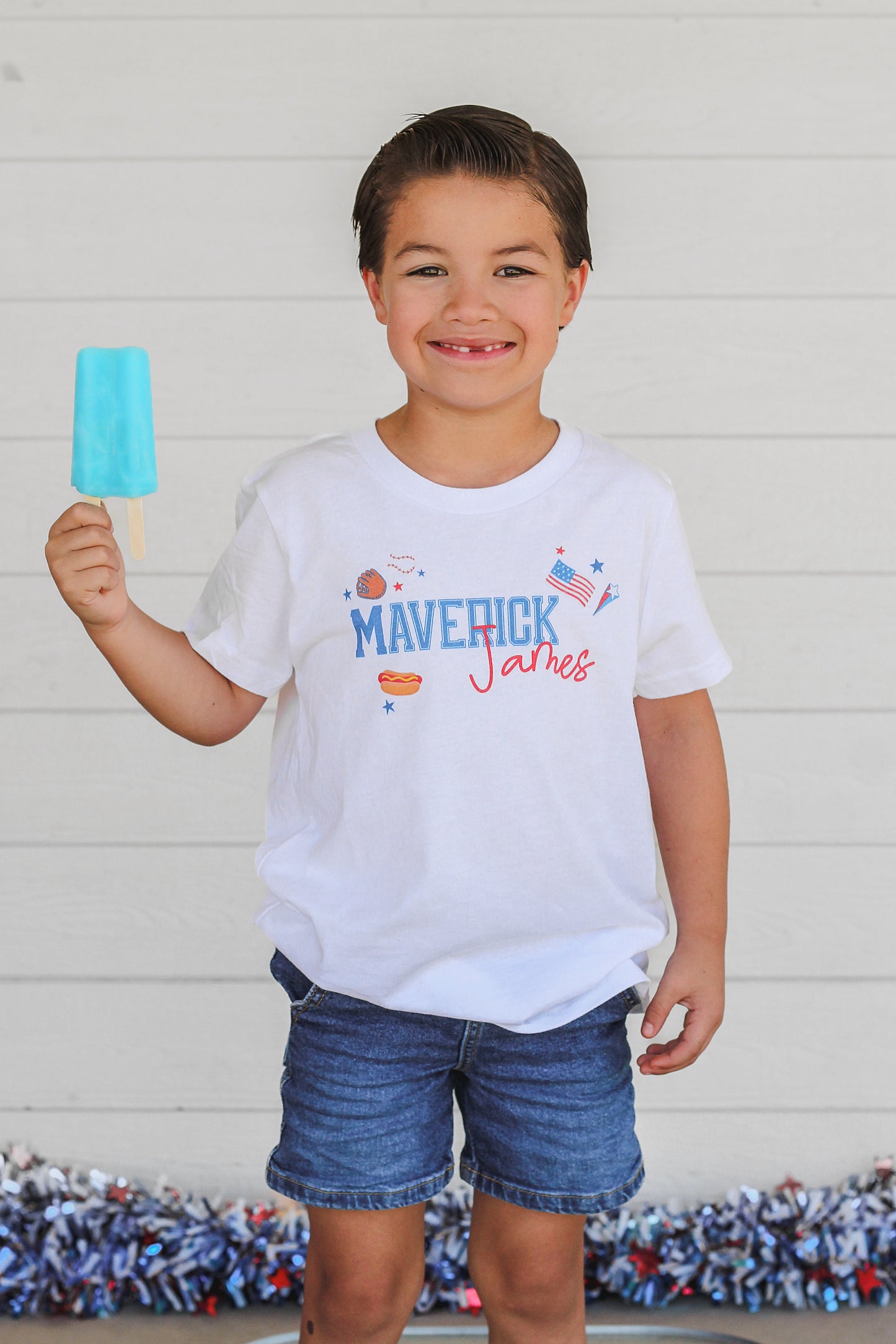 Take Me Out To The Ballgame Personalized Kids Graphic Tee  | Multiple Colorways