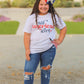 All American Girl Women's Graphic Tee | White