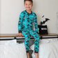 Don't Hang Up Halloween Long Sleeve Jersey Jams – Two-Piece Loungewear Set