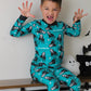 Don't Hang Up Halloween Long Sleeve Jersey Jams – Two-Piece Loungewear Set