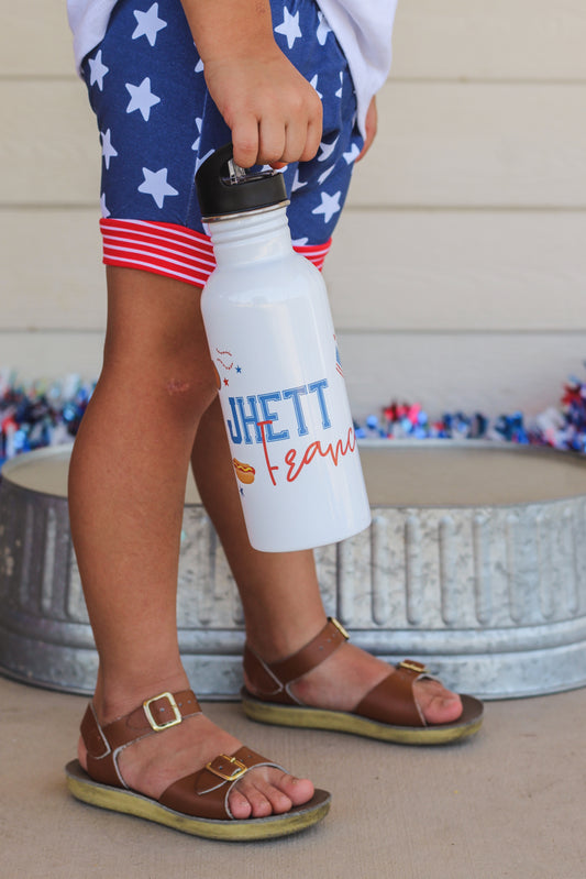 Take Me Out To The Ballgame Personalized Kids Water Bottle