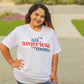 All American Girl Women's Graphic Tee | White