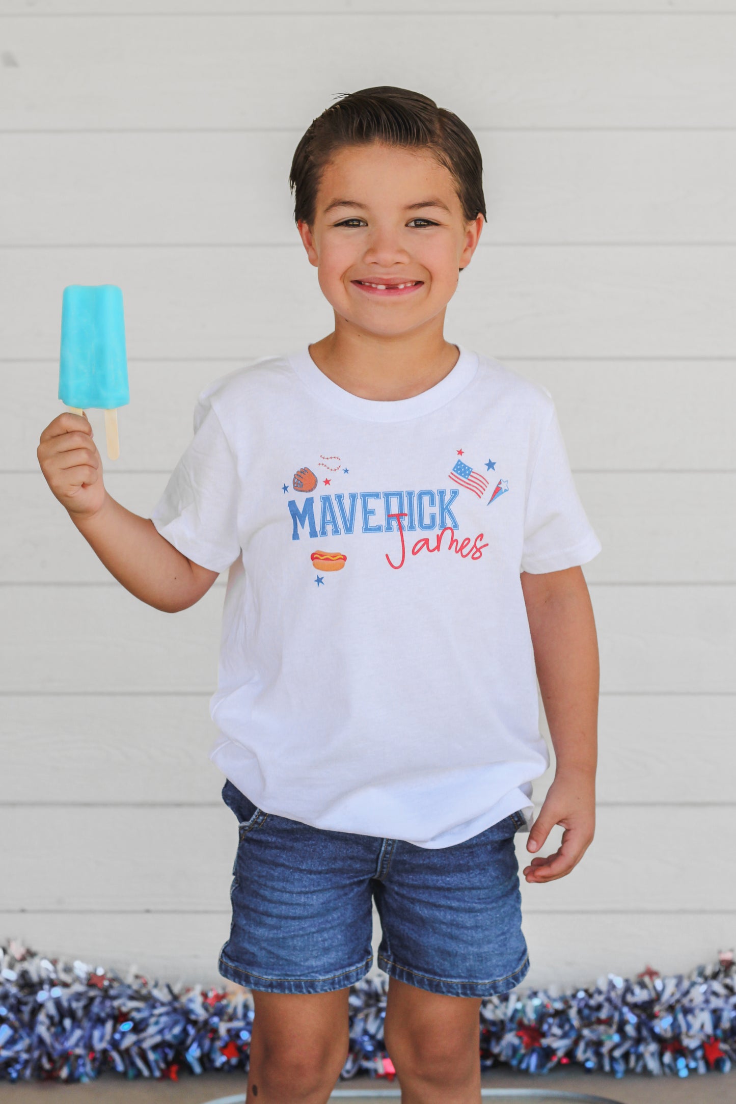 Take Me Out To The Ballgame Personalized Kids Graphic Tee  | Multiple Colorways