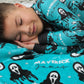 Don't Hang Up Halloween Long Sleeve Jersey Jams – Two-Piece Loungewear Set