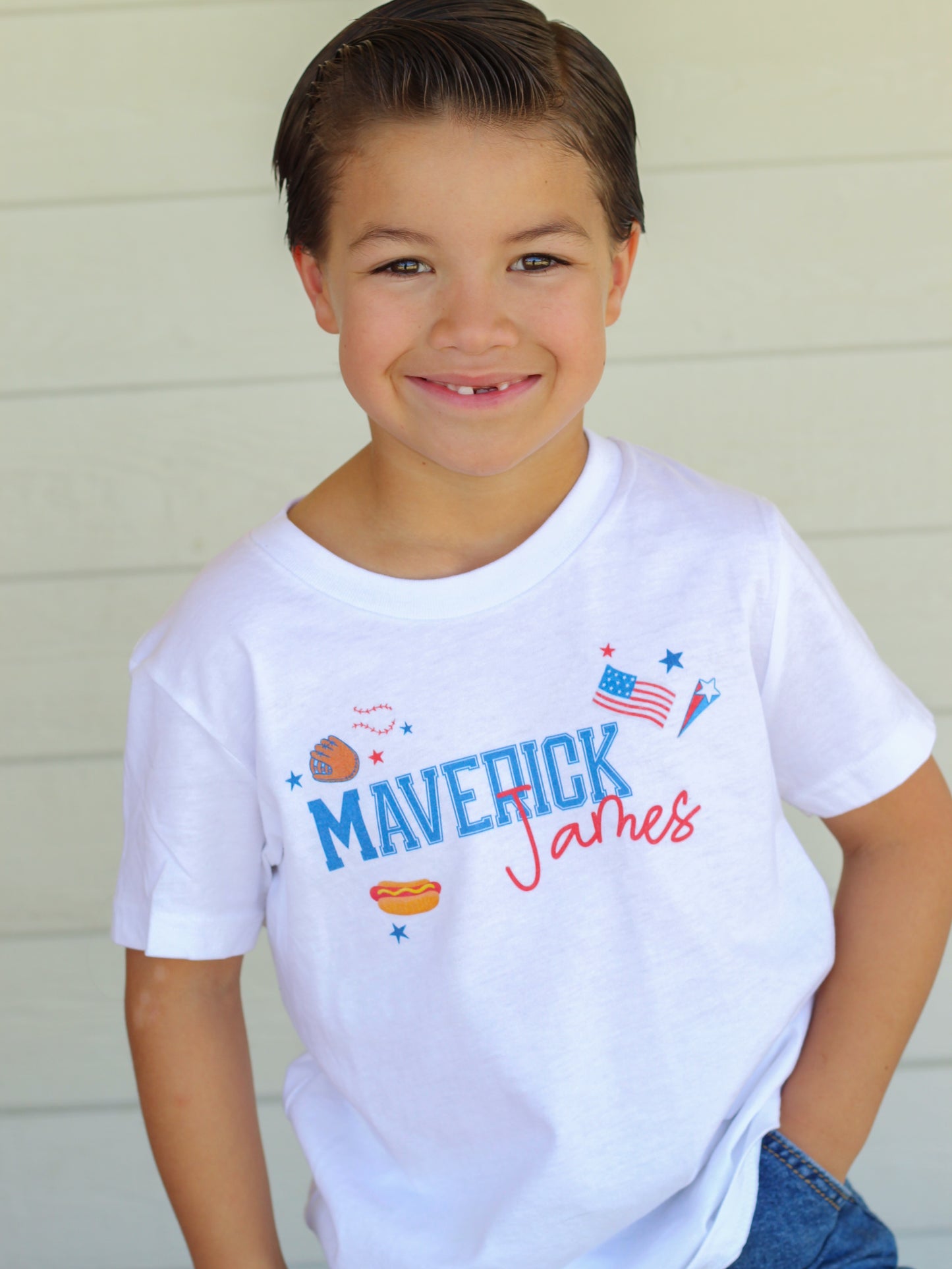 Take Me Out To The Ballgame Personalized Kids Graphic Tee  | Multiple Colorways